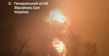 Генштаб підтвердив ураження нафтобази у Тамбовській області рф (відео)