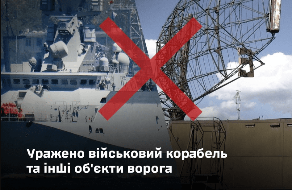 Сили оборони в Каспійському морі уразили російський корабель та бурову платформу