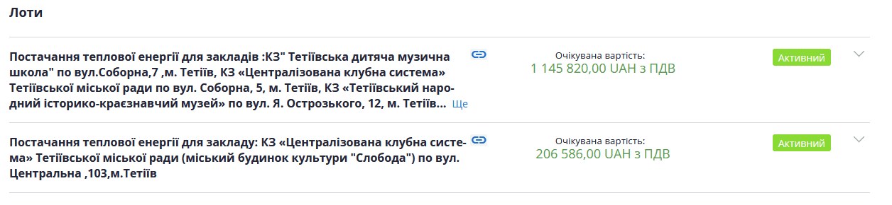 За опалення закладів культури Тетієва заплатять 1,3 млн гривень