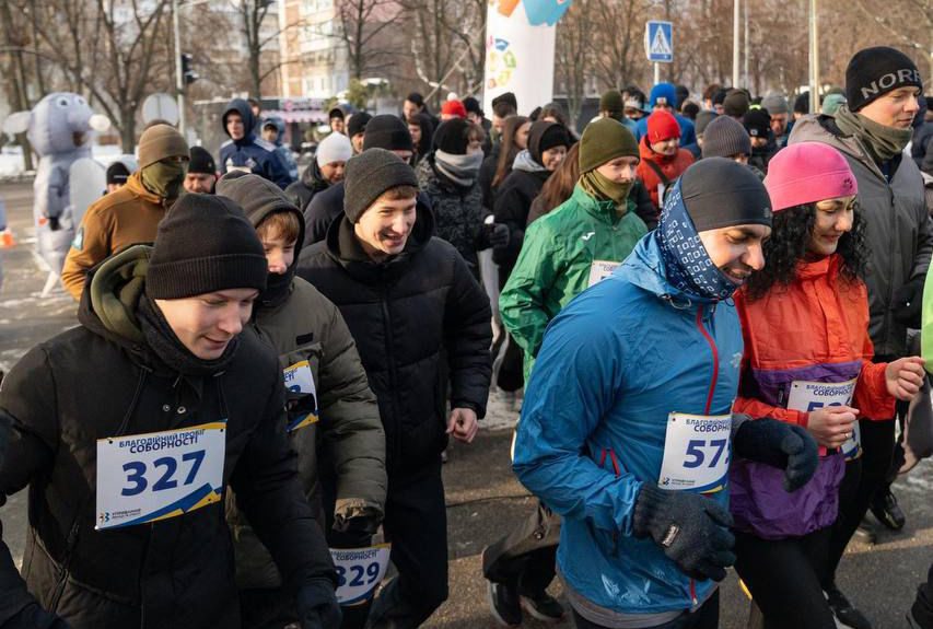 У Борисполі Пробіг Соборності зібрав майже 300 учасників