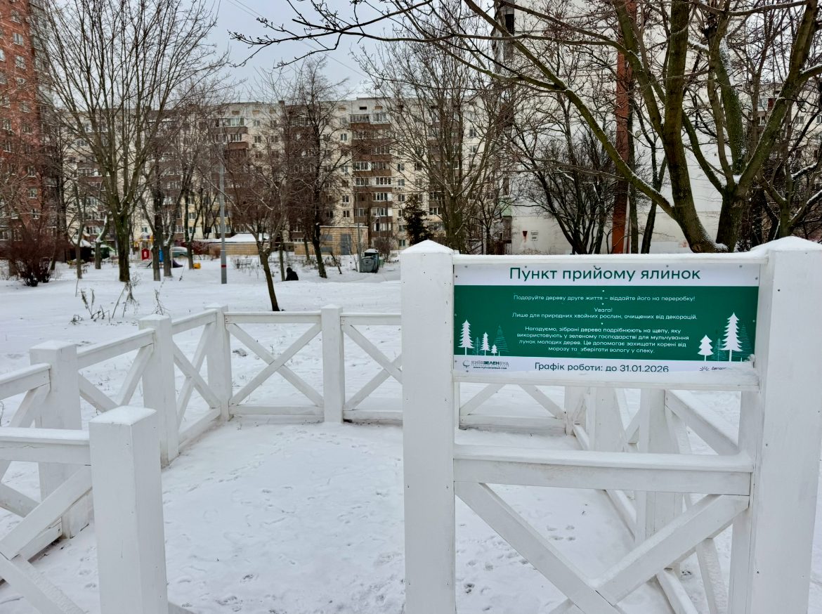 У Києві розпочали роботу 72 пункти прийому ялинок (перелік)