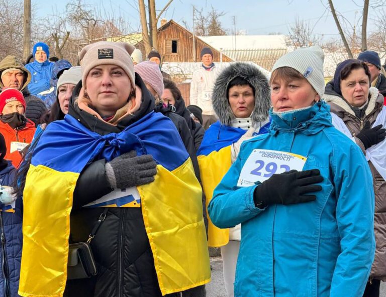 У Борисполі Пробіг Соборності зібрав майже 300 учасників