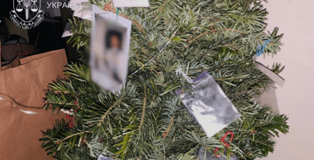 У Києві іноземець прикрасив пакетиками з наркотиками свою ялинку (фото)