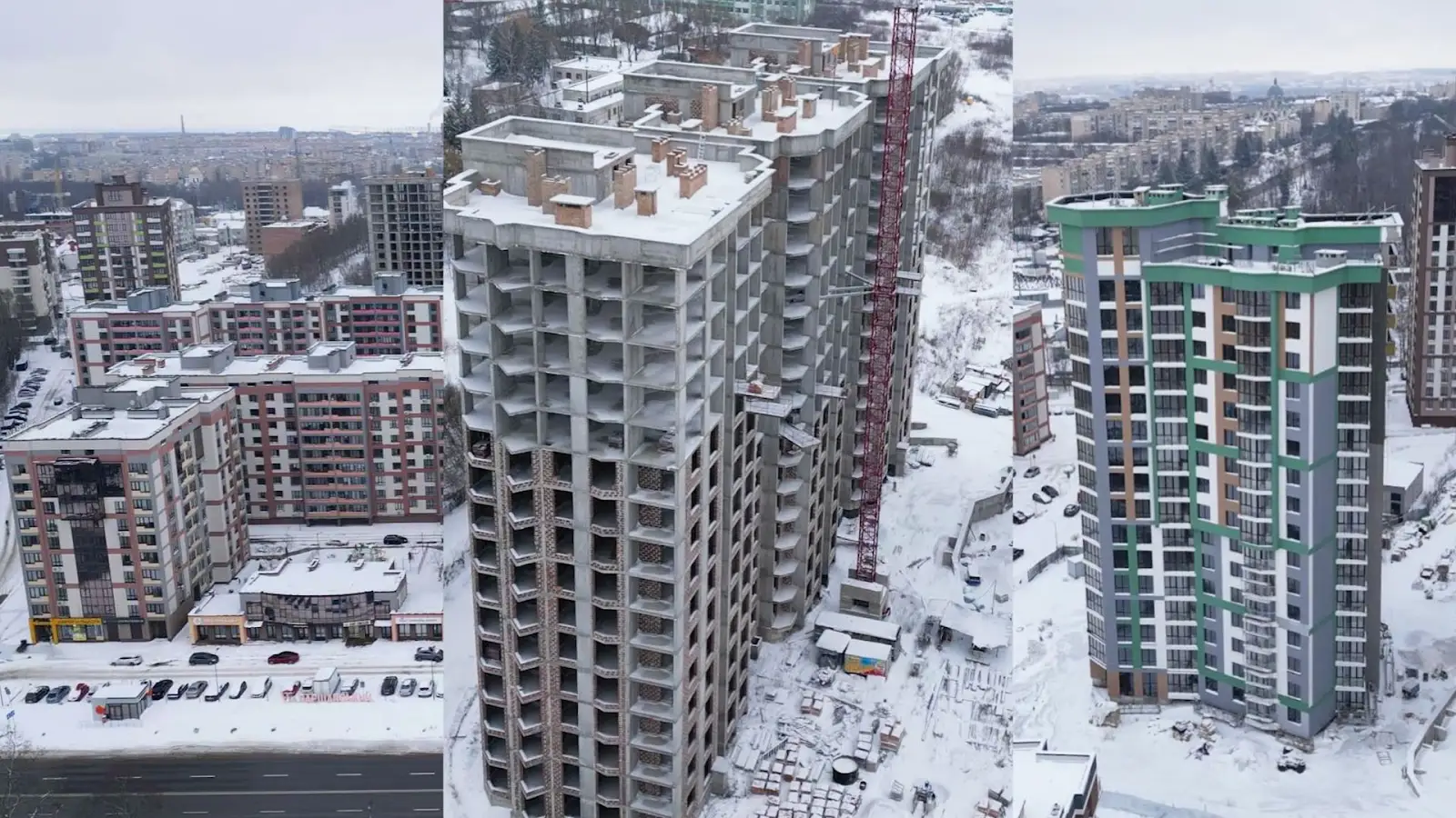 “Креатор-Буд” опублікував січневий фотозвіт із будмайданчика Варшавського мікрорайону