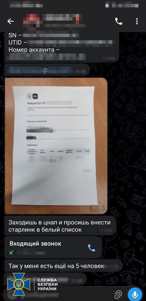СБУ затримала двох українців, які за 30 доларів зареєстрували на себе Starlink для російських окупантів (фото)