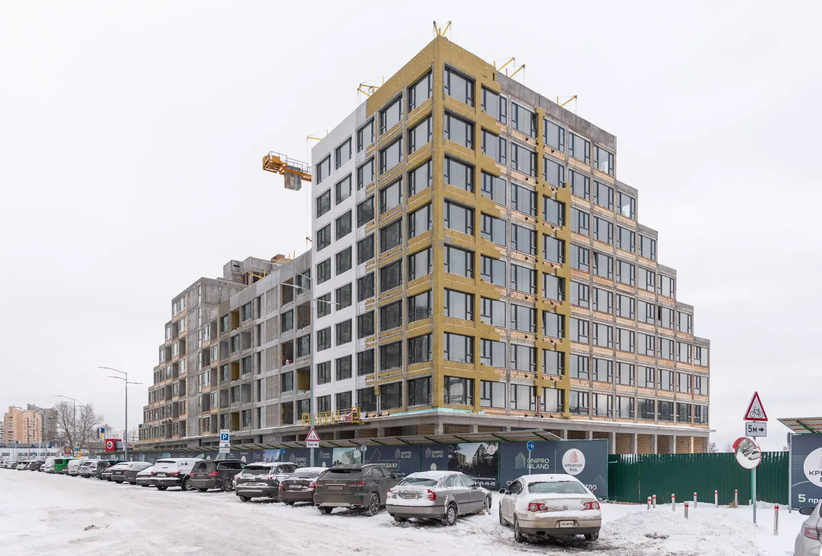 “Креатор-Буд” показав фотозвіт з будівництва ЖК “Dnipro Island” в лютому