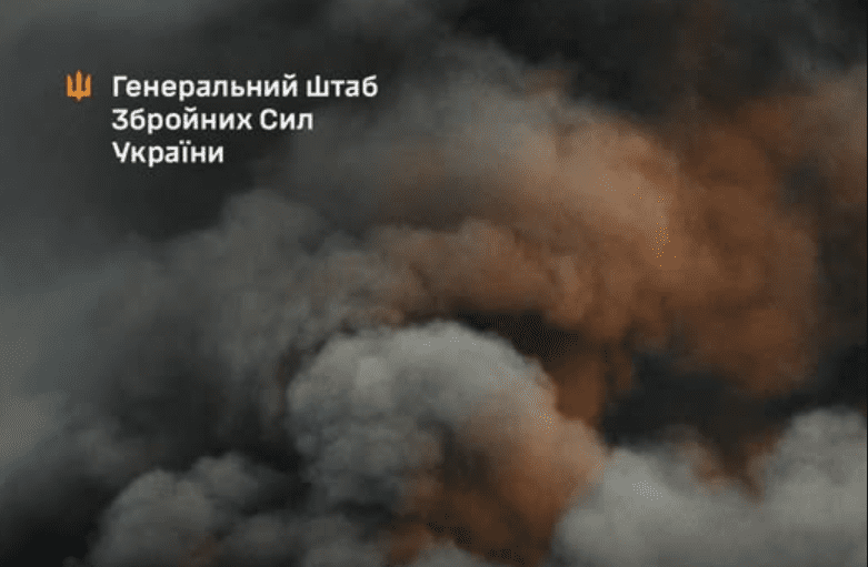 Генштаб: уражено нафтобазу у Саратовській області рф і низку об’єктів росіян на ТОТ