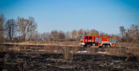 На Київщині впродовж доби ліквідовували пожежі в екосистемах у Білоцерківському та Броварському районах