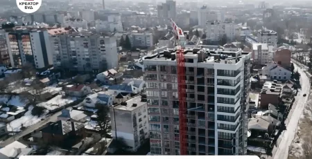 «Креатор-Буд» опублікував відеозвіт із будмайданчика ЖК «Набережна вежа» в березні