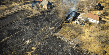 На Вишгородщині господарі палили сухостій - без комори залишились сусіди (фото)