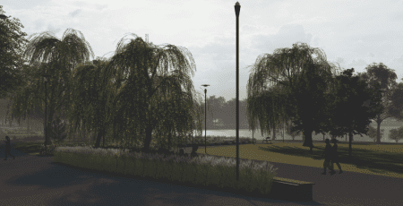 У парку на Оболоні облаштують сучасний безбар’єрний простір