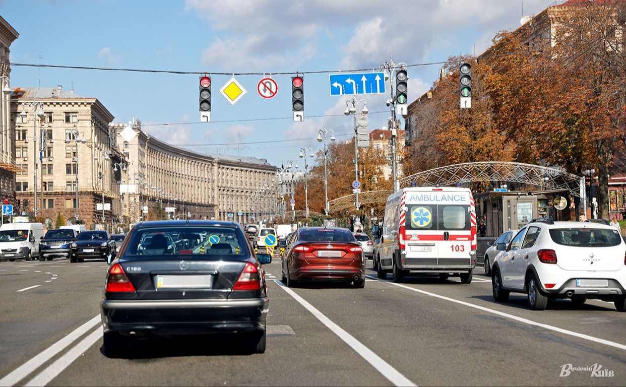 У столиці до 23 квітня обмежуватимуть рух транспорту Хрещатиком