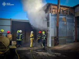 На Білоцерківщині загасили пожежу на території пилорами