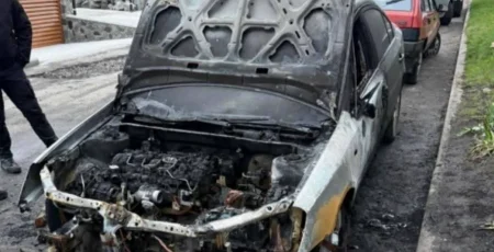 В Миронівці чоловік через ревнощі підпалив авто