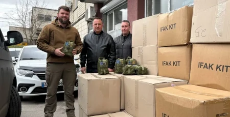 Білогородка передала Третьому армійському корпусу партію аптечок IFAK