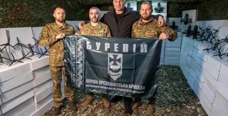 Столична громада передала ще 1100 безпілотників на передову бійцям бригади «Буревій» НГУ