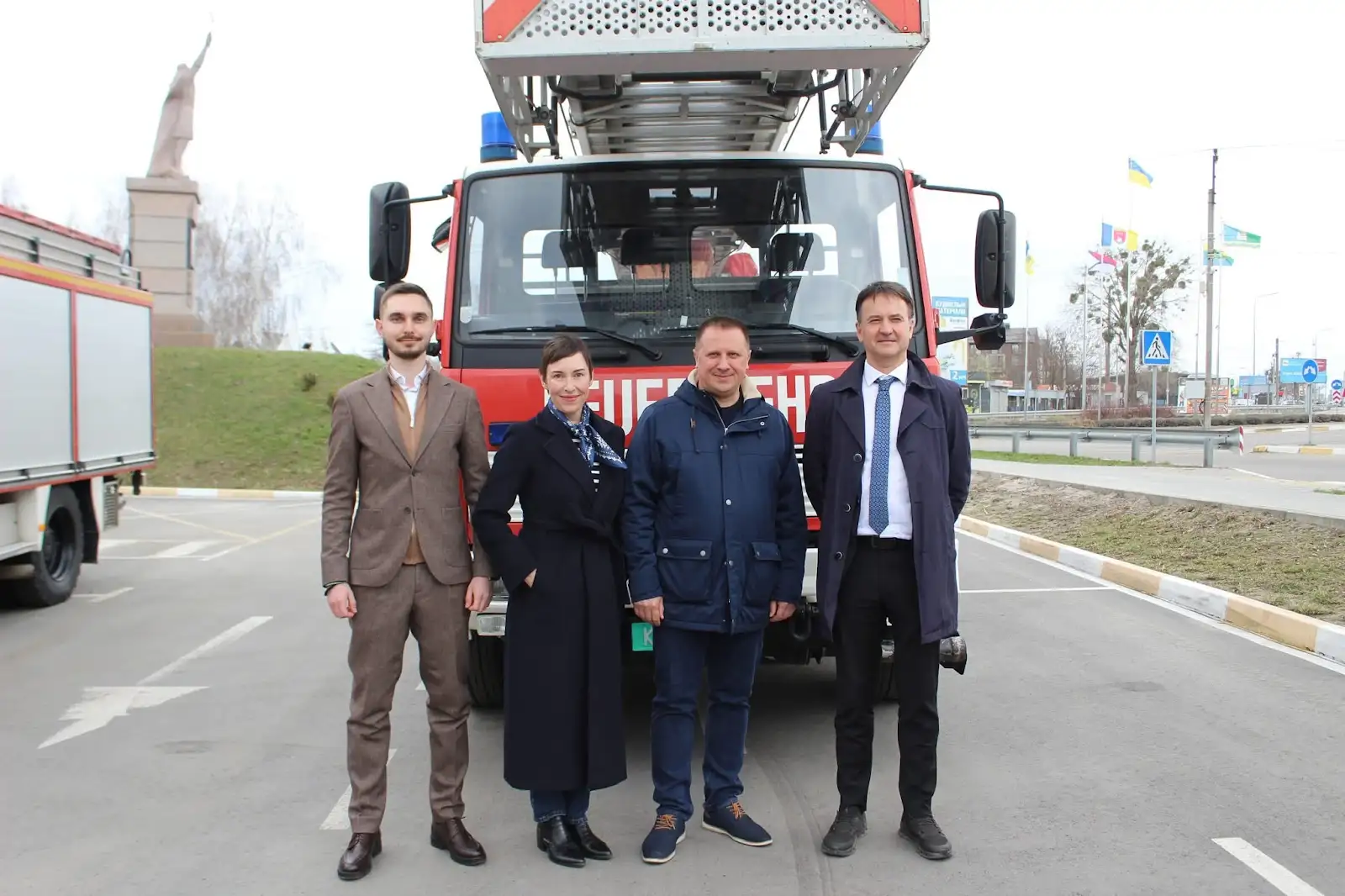 Білогородка отримала пожежну автодрабину від австрійських партнерів