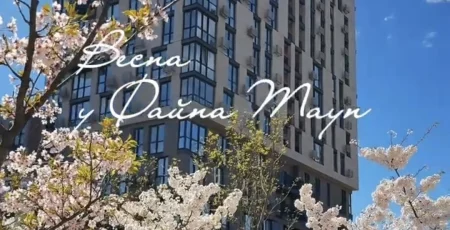 KAN показав весняне цвітіння сакур у житловому кварталі «Файна Таун»