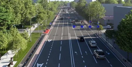 У Києві з 18 квітня частково обмежать рух транспорту на проспекті Лобановського (схема)