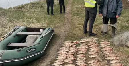В Гостомелі правоохоронці виявили браконьєра з уловом на 158 тисяч гривень