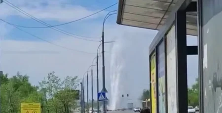 Під час планових гідравлічних випробувань сталося пошкодження трубопроводу поблизу Північного мосту
