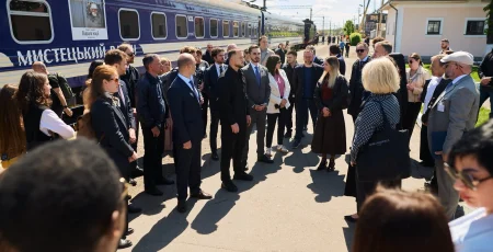 «Потяг єдності» у Фастові: Київщину відвідали поважні гості з Європейського Союзу