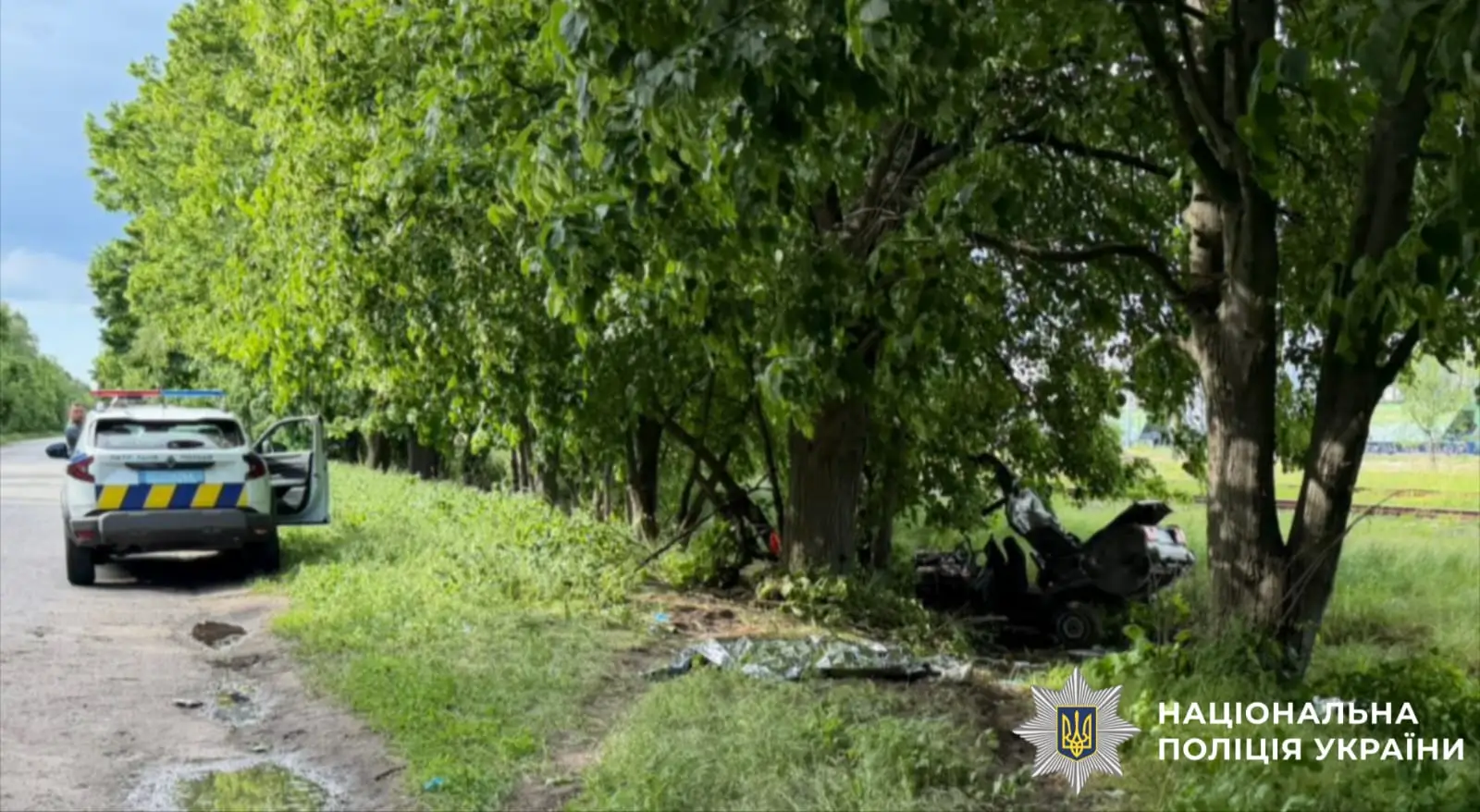 На Білоцерківщині внаслідок зіткнення автомобіля з деревом загинули двоє дітей