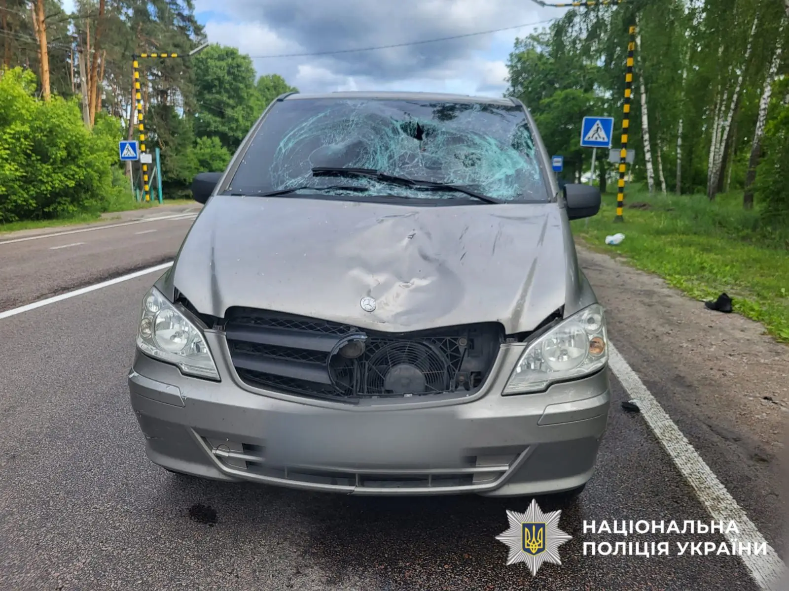 На трасі  Київ-Овруч біля Демидіва мінівен на смерть збив чоловіка на переході