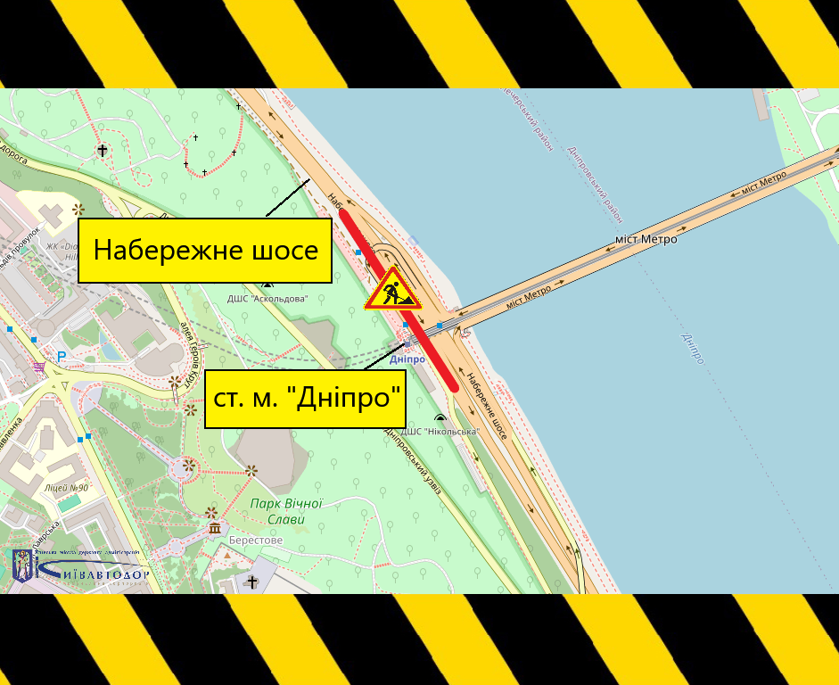 У Києві 4 травня обмежать рух Набережним шосе та проспектом Червоної Калини (схеми) У Києві 4 травня обмежать рух Набережним шосе та проспектом Червоної Калини (схеми)