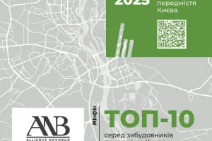 Alliance Novobud увійшов до ТОП-10 забудовників передмістя Києва за версією «Мінфін»