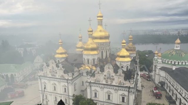 Києво-Печерська Лавра після обстрілу: пошкоджено щонайменше п’ять пам’яток національного значення