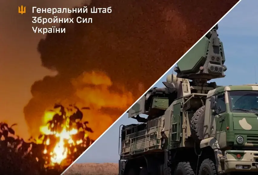 Генштаб підтвердив ураження НПЗ “Ильский”, ЗРГК “Панцирь-С1” та корабля