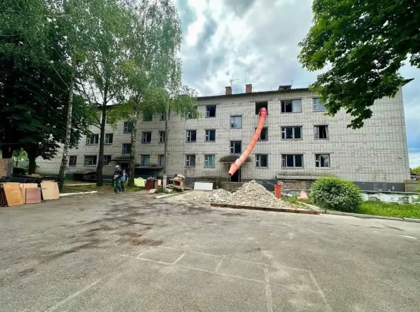 У Ржищеві ремонтують два гуртожитки для переселенців