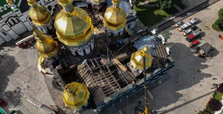 Тривають аварійно-відновлювальні роботи у Києво-Печерській лаврі (фото, відео)