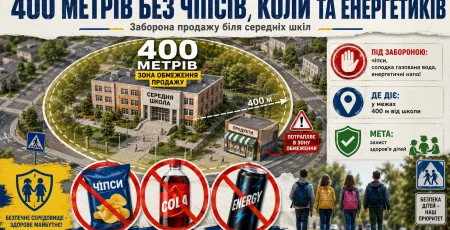 400 метрів по периметру: нардеп від “Слуги народу” пропонує заборонити продаж чіпсів та енергетиків біля шкіл